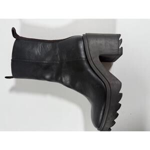ZARA Chunky Heeled Ankle Boots EU Size 36 (US 5.5-6)